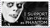 i support lon cheney as phantom stamp 