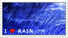 i love rain stamp 
